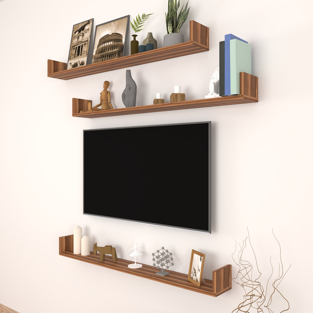Étagère murale Höganäs 3 pièces - disponible en différentes tailles et couleurs [en.casa] - premiumXL