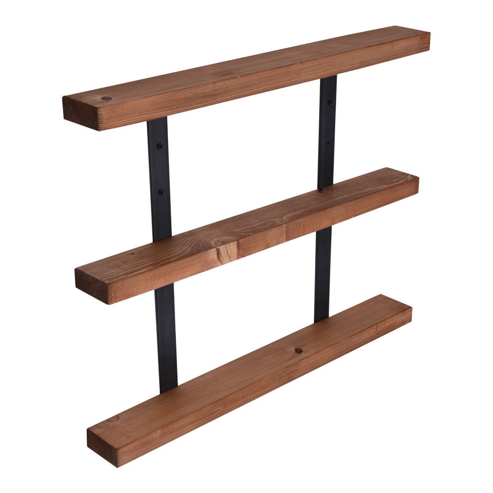 Étagère murale Morsø en pin, teintée [en.casa]