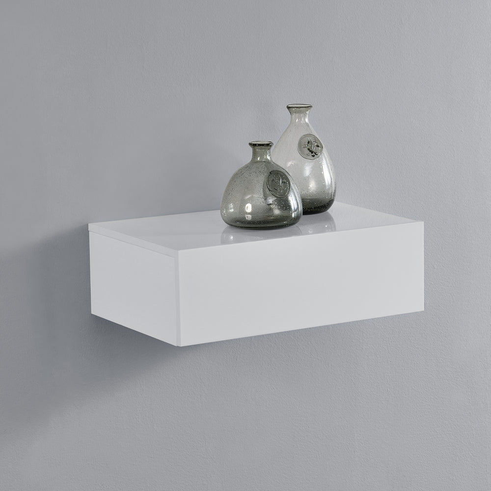 Étagère murale Oslo avec tiroir 46x30x15cm diff. couleurs [en.casa] - premiumXL