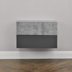 Étagère murale Oslo avec tiroir 46x30x15cm différentes couleurs [en.casa] - premiumXL