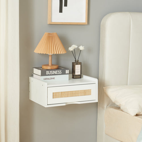 Étagère murale Ljuredsø avec tiroir 40x30x16,5 cm [en.casa]