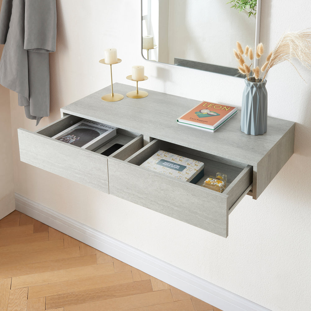 Wandregal Karstula mit Schublade [en.casa] - premiumXL