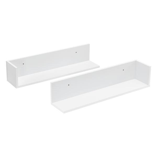 Lot de 2 Étagères Murales Elverum 75 x 17 x 17 cm Plusieurs couleurs [en.casa]