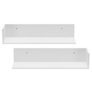 Lot de 2 Étagères Murales Elverum 75 x 17 x 17 cm Plusieurs couleurs [en.casa]