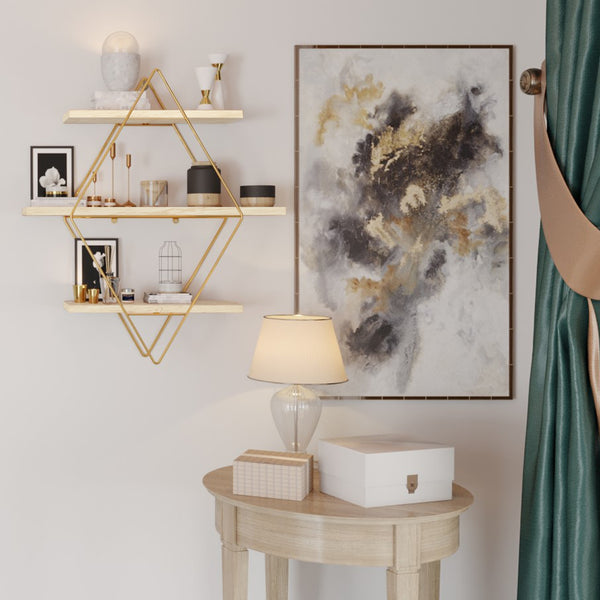 Étagère murale Heinävesi 65 x 60 x 15 cm [en.casa]