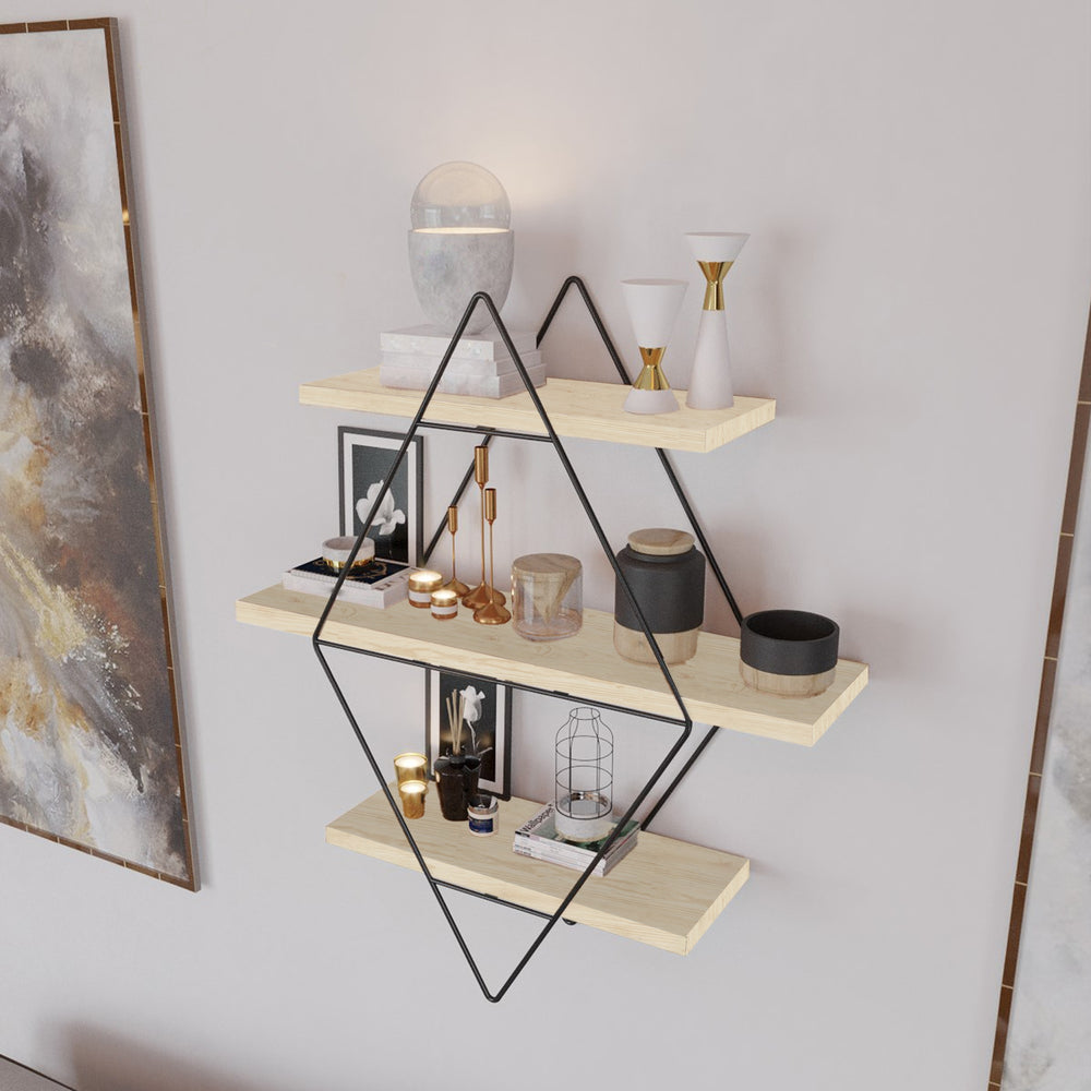 Étagère murale Heinävesi 65 x 60 x 15 cm [en.casa]