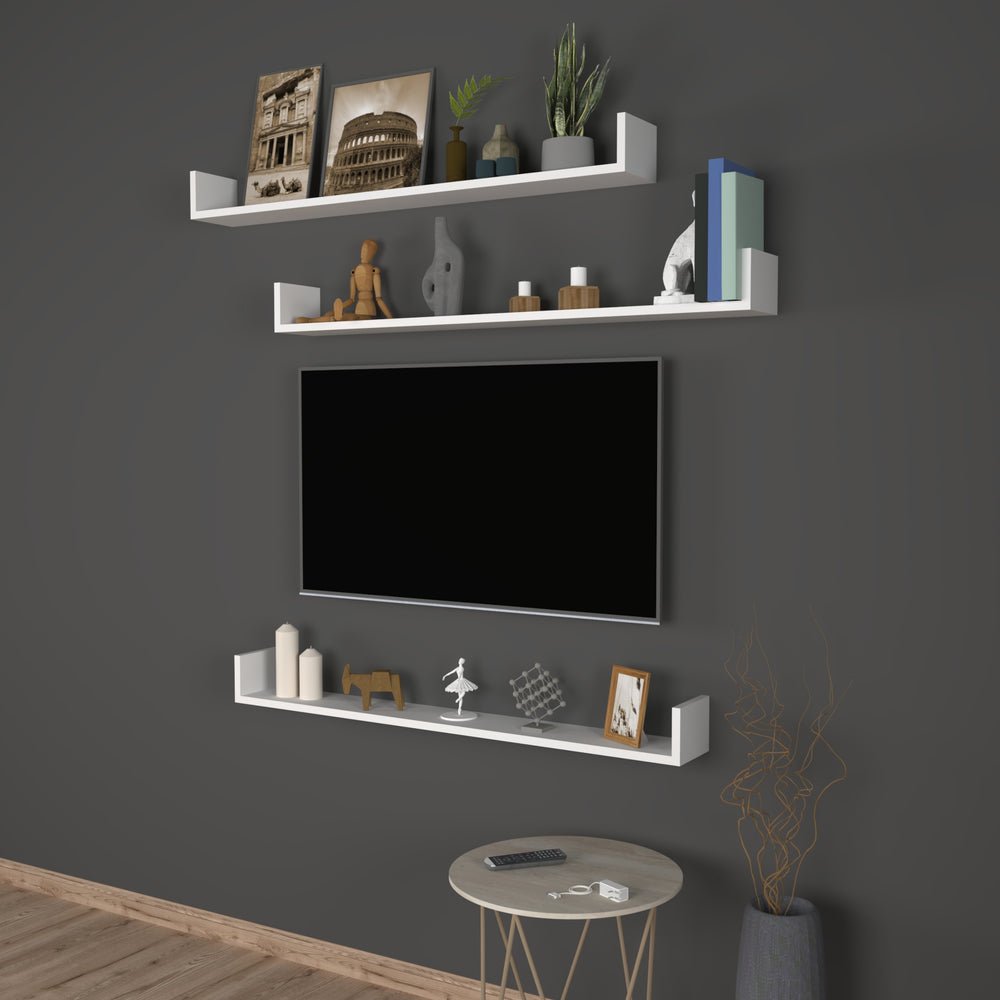Étagère murale Höganäs 3 pièces - disponible en différentes tailles et couleurs [en.casa] - premiumXL