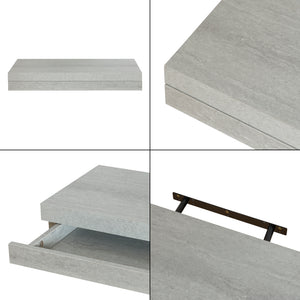 Étagère murale avec tiroir intégré Karkkila 60 x 24 x 8 cm [en.casa]