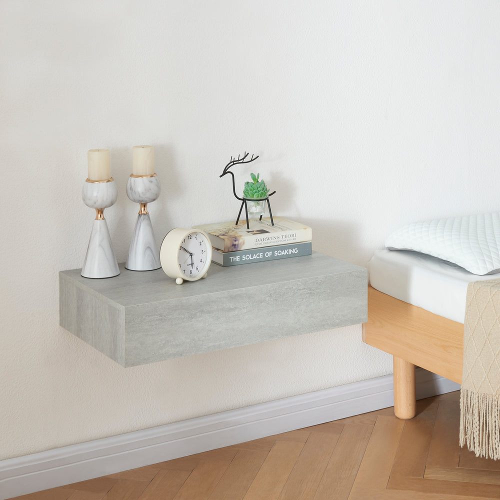 Étagère murale Kärsämäki avec tiroir [en.casa] - premiumXL