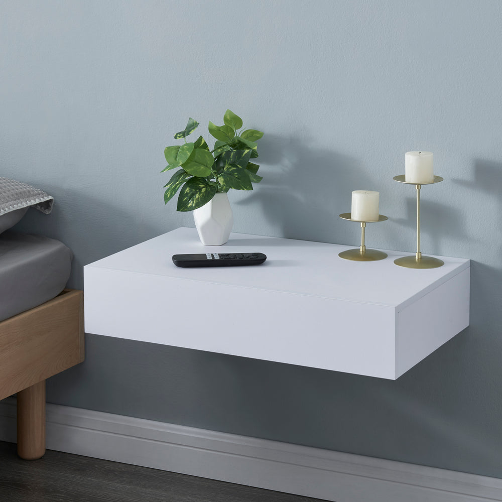 Étagère murale Kärsämäki avec tiroir [en.casa] - premiumXL