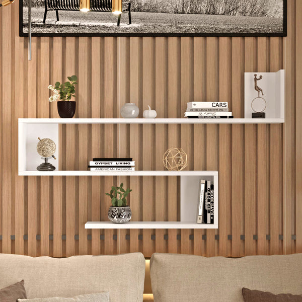 Étagère murale Kitee à 3 niveaux 71,5 x 120 x 14,5 cm [en.casa]