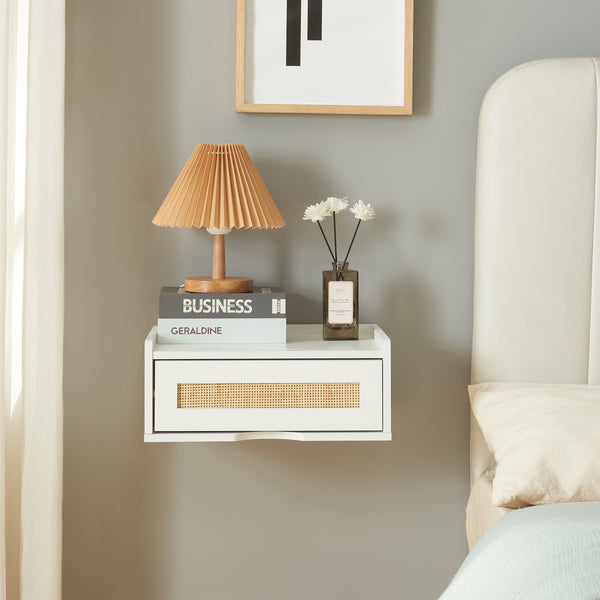 Étagère murale Ljuredsø avec tiroir 40x30x16,5 cm [en.casa]