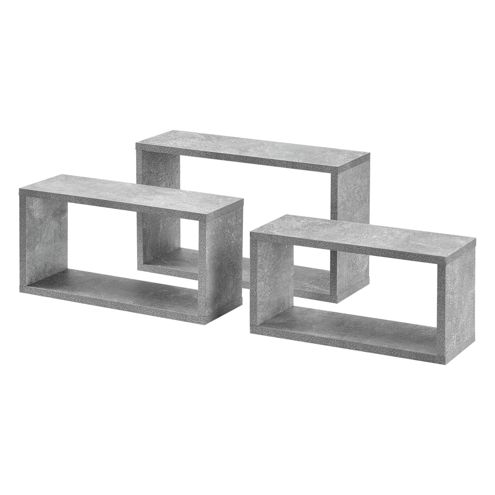 Étagère murale Mandal lot de 3 différentes couleurs en.casa - premiumXL