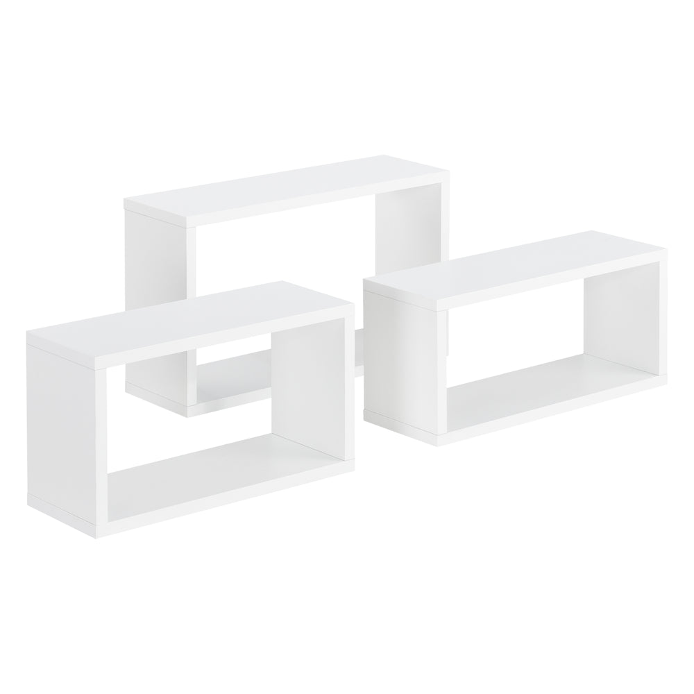 Étagère murale Mandal lot de 3 différentes couleurs en.casa - premiumXL