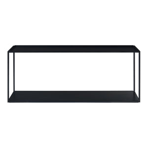 Étagère murale Notodden acier noir [en.casa]