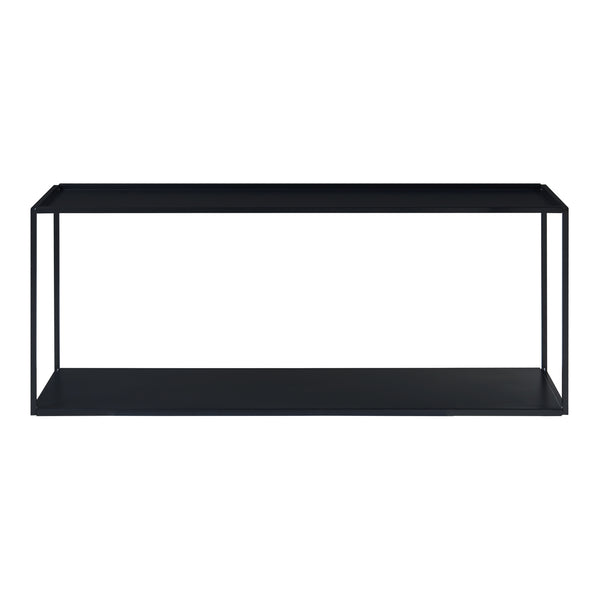 Étagère murale Notodden acier noir [en.casa]