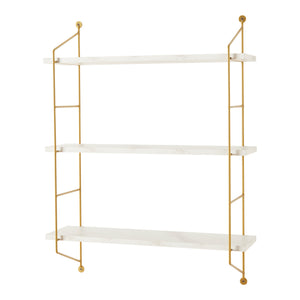 Étagère murale 3 niveaux Visby 48 x 15 x 64 cm [en.casa]