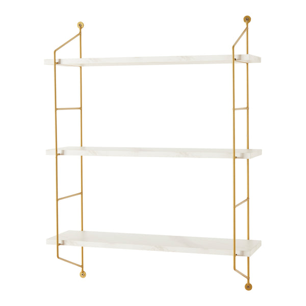 Étagère murale 3 niveaux Visby 48 x 15 x 64 cm [en.casa]