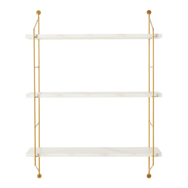 Étagère murale 3 niveaux Visby 48 x 15 x 64 cm [en.casa]