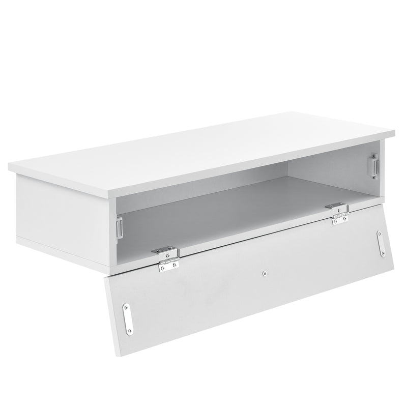 Croquis coté Étagère Murale avec Rangement Plusieurs Couleurs 60 x 24 x 12,6 cm [en.casa]