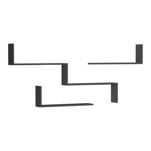 Ensemble d'étagères murales 3 pièces Vepinshul [en.casa]