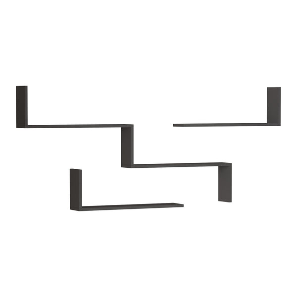 Ensemble d'étagères murales 3 pièces Vepinshul [en.casa]