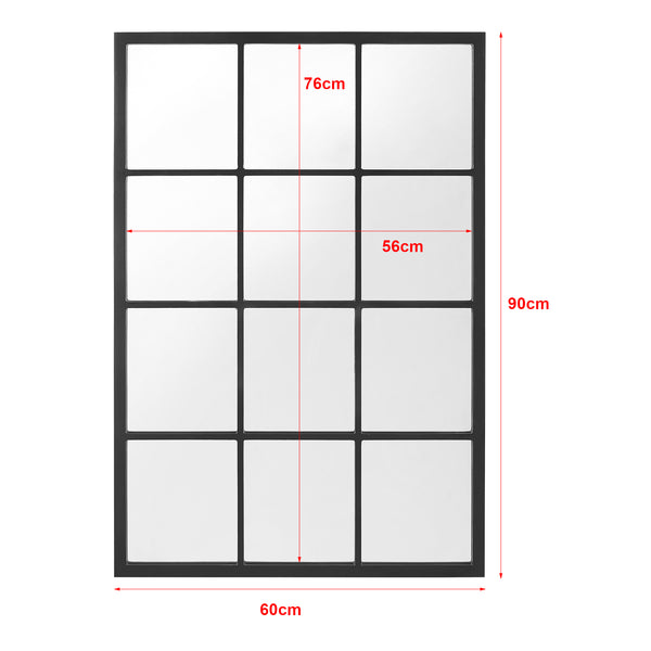Miroir mural Cupello rectangulaire 90 x 60 cm [en.casa]