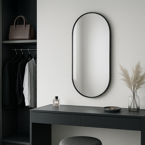 Miroir mural Picciano ovale [en.casa]