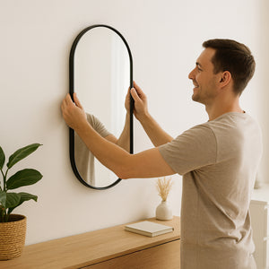 Miroir mural Picciano ovale [en.casa]