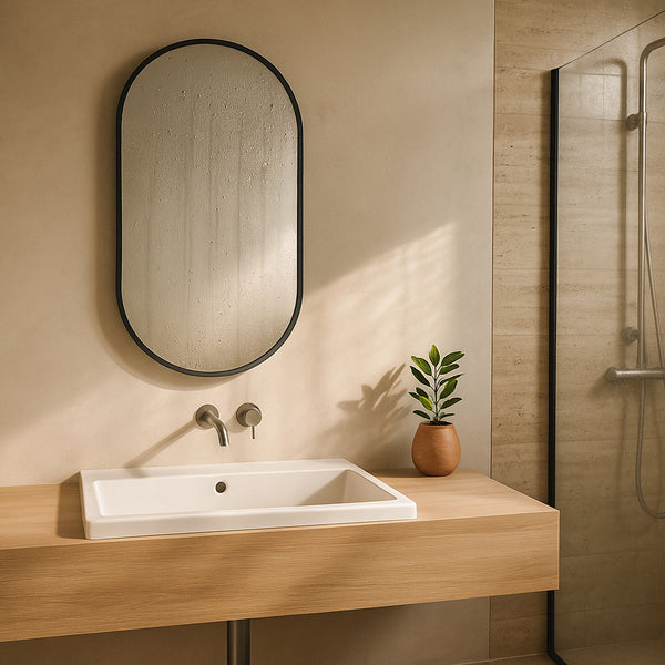 Miroir mural Picciano ovale [en.casa]