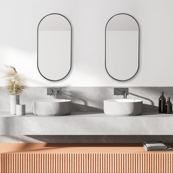 Miroir mural Picciano ovale [en.casa]
