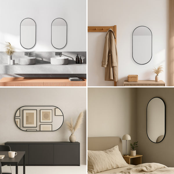 Miroir mural Picciano ovale [en.casa]