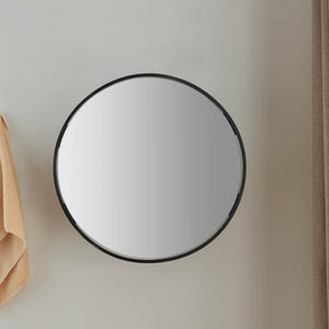 Miroir mural Sunne avec étagère Noir en différentes versions [en.casa]