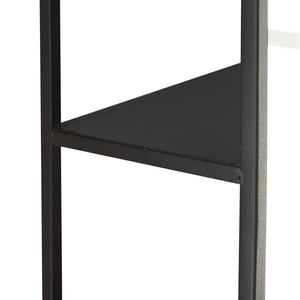 Miroir murale Sunne acier noir [en.casa]