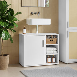 Meuble sous-vasque Kulaik 51 x 60 x 32 cm blanc [en.casa]