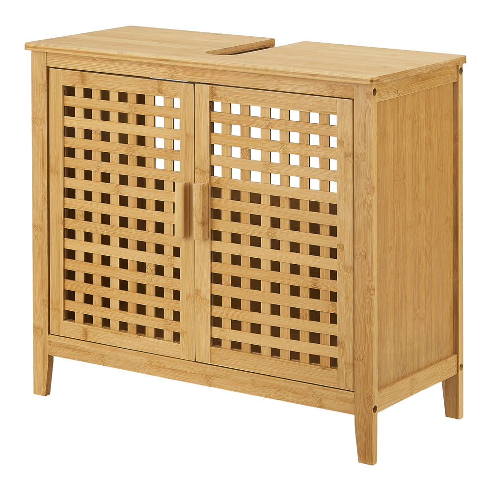 Meuble sous-lavabo Ingmarsö bambou 60x67x30cm [en.casa] - premiumXL