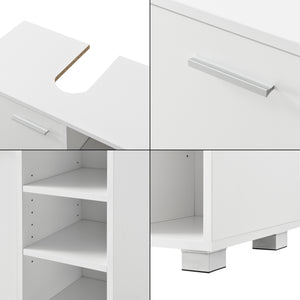 Meuble Sous Lavabo pour Salle de Bain Narvik 56 x 60 x 31 cm [en.casa]