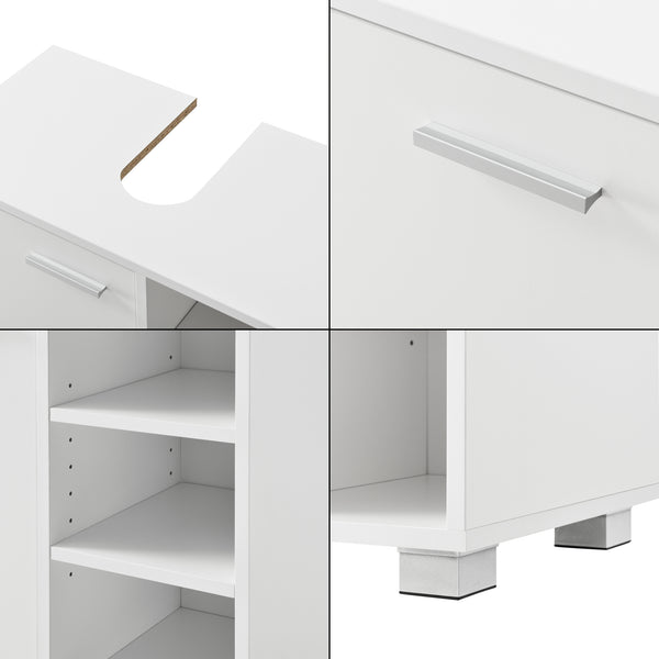 Meuble Sous Lavabo pour Salle de Bain Narvik 56 x 60 x 31 cm [en.casa]
