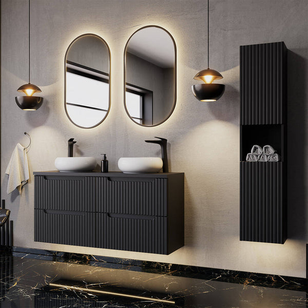 Meuble sous-lavabo NEWPORT avec portes [en.casa]