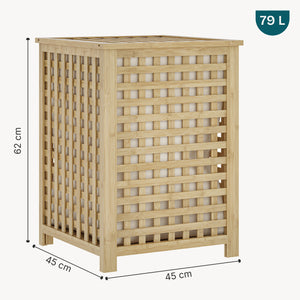 Panier à linge Jystiand bambou [en.casa]