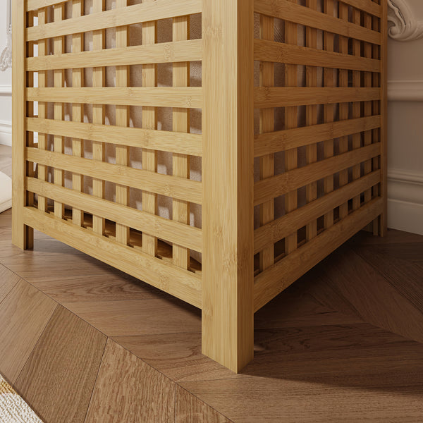 Panier à linge Jystiand bambou [en.casa]