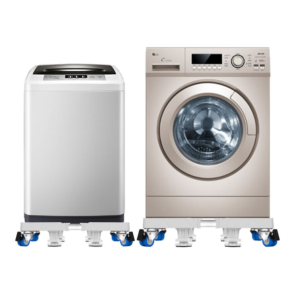 Base à double roues Kella pour lave-linge et réfrigérateur ajustable en taille [en.casa]