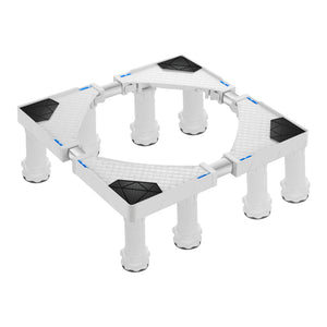 Base Ajustable Kirburg Support à 8 Pieds Pour Soulever Lave-linge Et Réfrigérateur [en.casa]