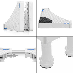 Base Ajustable Kirburg Support à 8 Pieds Pour Soulever Lave-linge Et Réfrigérateur [en.casa]
