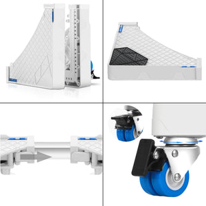 Base réglable Zaberfeld pour machine à laver et réfrigérateur à roulettes [en.casa]