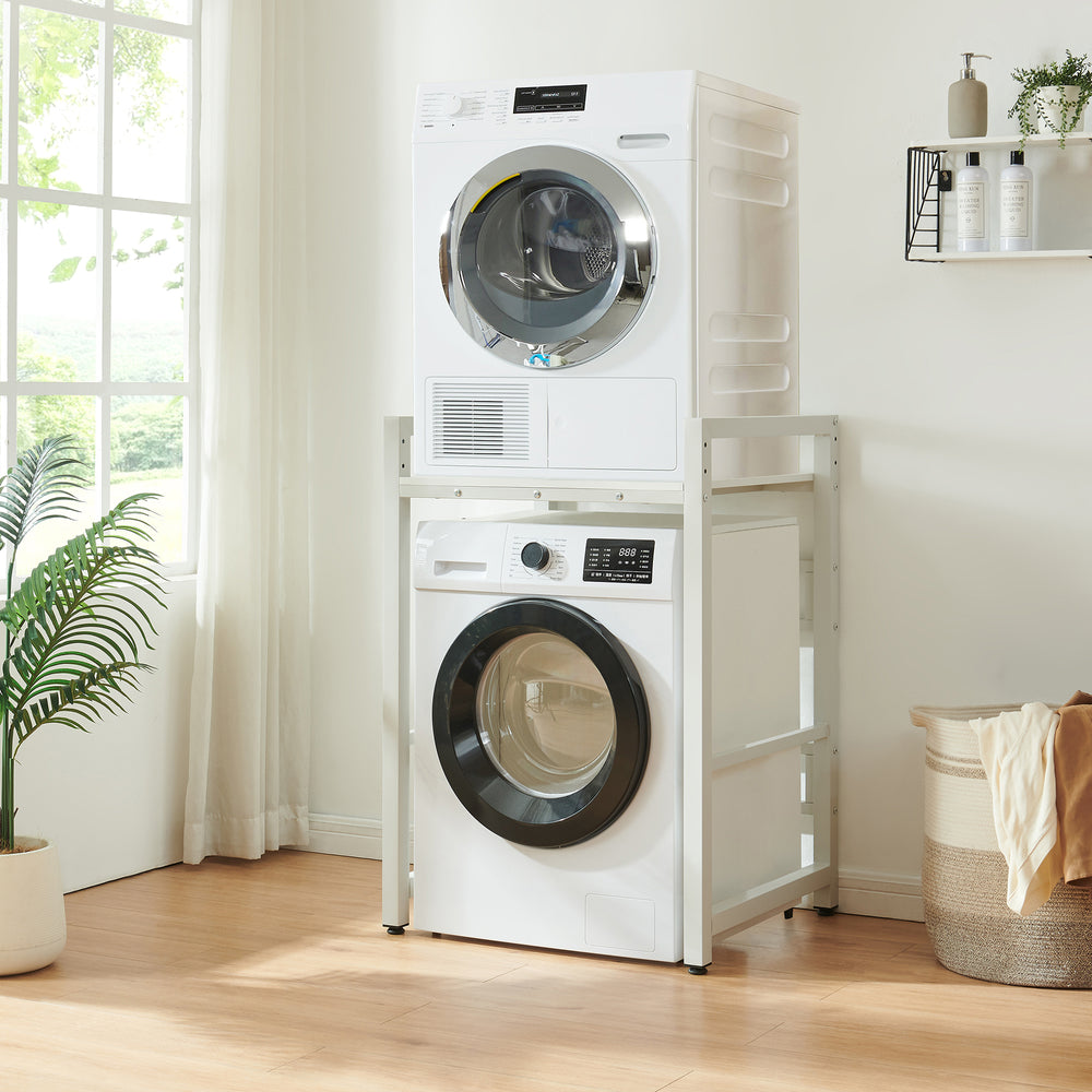 Étagère pour lave-linge Hökangend 105 x 73 x 63 cm blanc [en.casa]