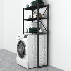 Étagère de salle de bain Askersund à 2 compartiments de rangement 160 x 66 x 34 cm [en.casa]