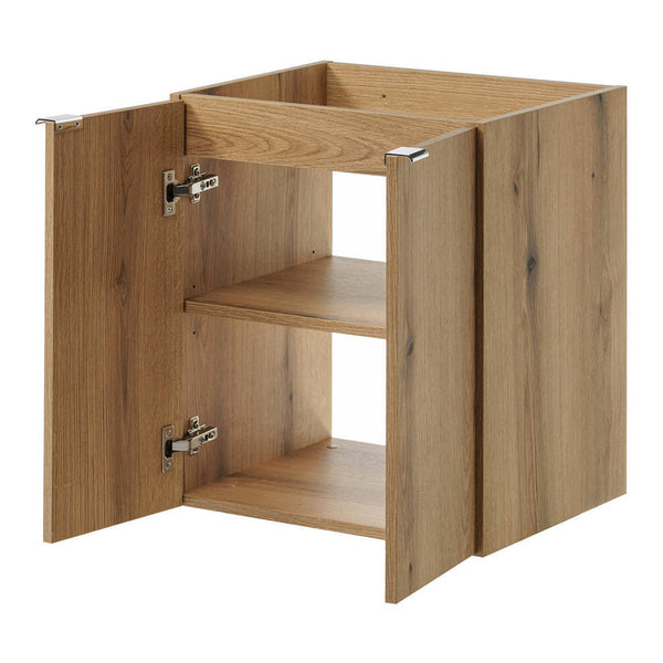 Meuble sous-vasque NEWPORT avec lavabo effet chêne [en.casa]