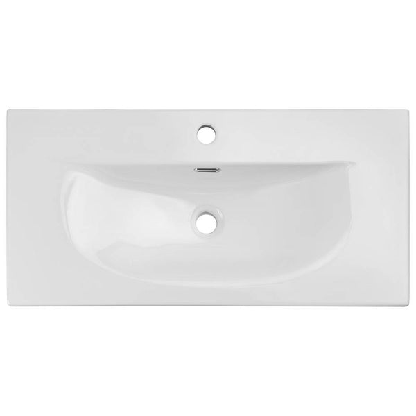 Meuble sous-vasque NEWPORT avec lavabo effet chêne [en.casa]