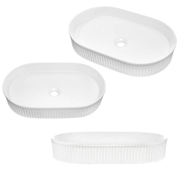 Meuble sous lavabo avec lavabo Newport 80 x 71 x 40 cm aspect chêne [en.casa]